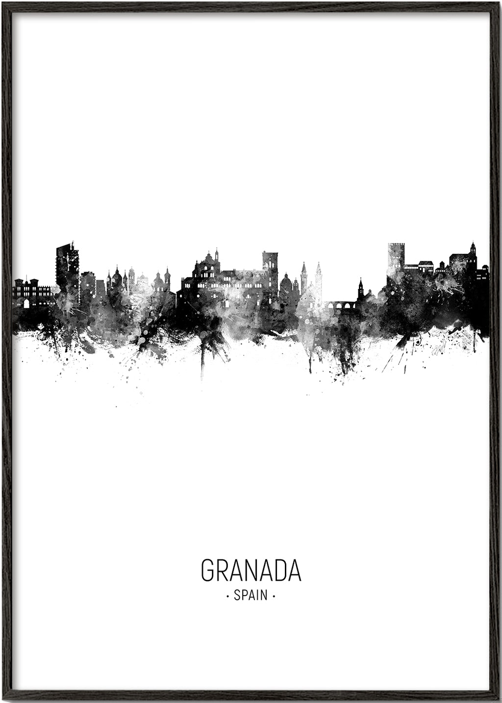 Obraz do kuchyně Granada skyline inkoust