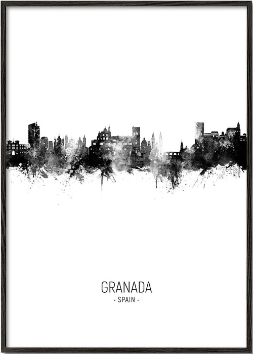 Obraz do kuchyně Granada skyline inkoust