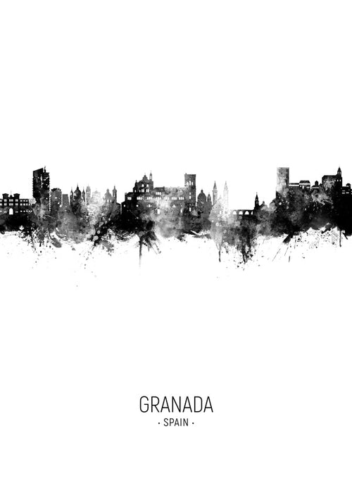 Obraz do kuchyně Granada skyline inkoust