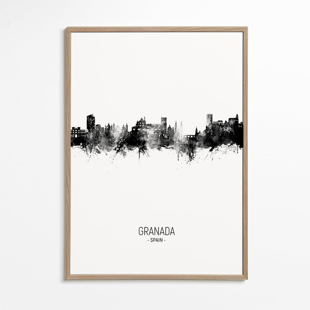 Obraz do kuchyně Granada skyline inkoust
