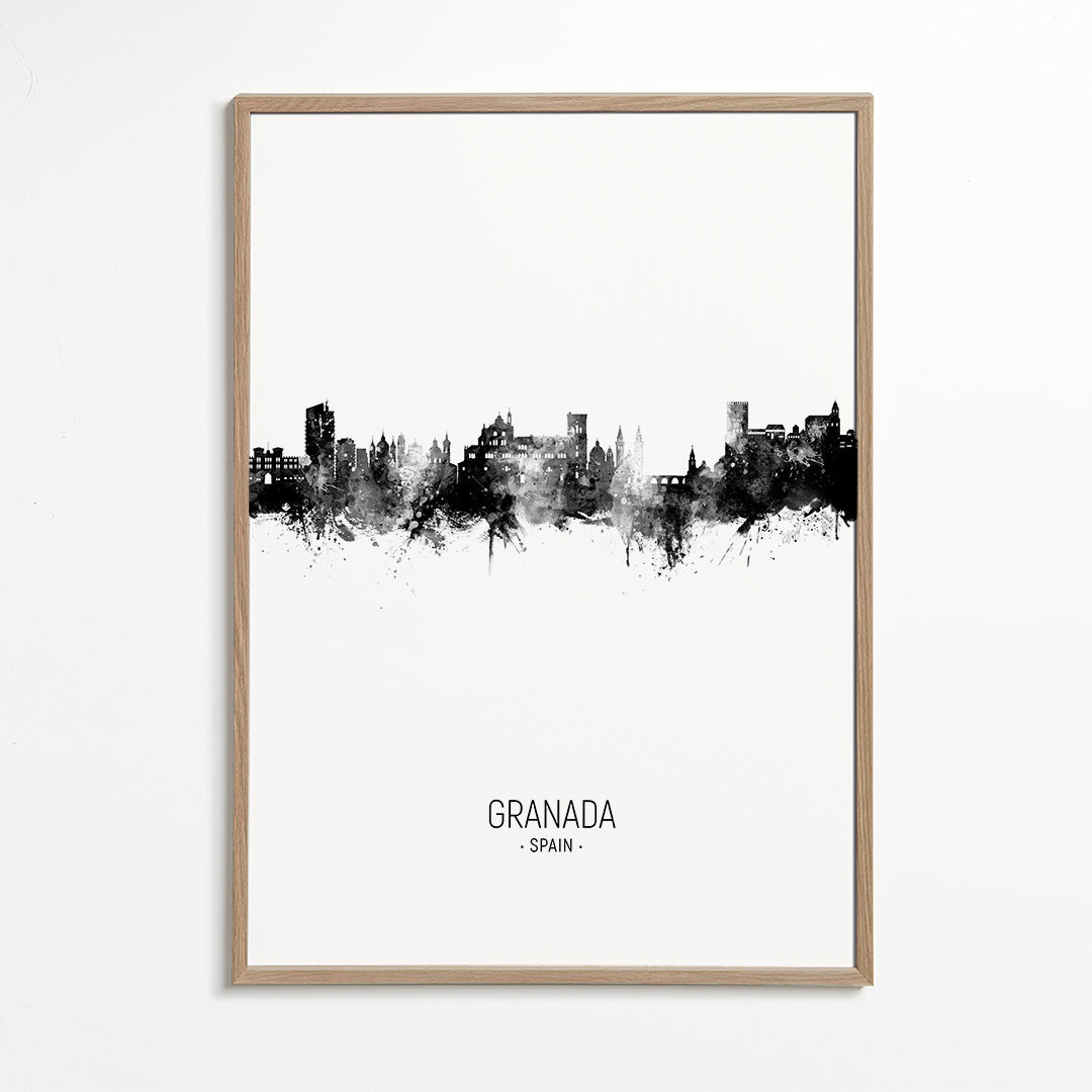 Obraz do kuchyně Granada skyline inkoust