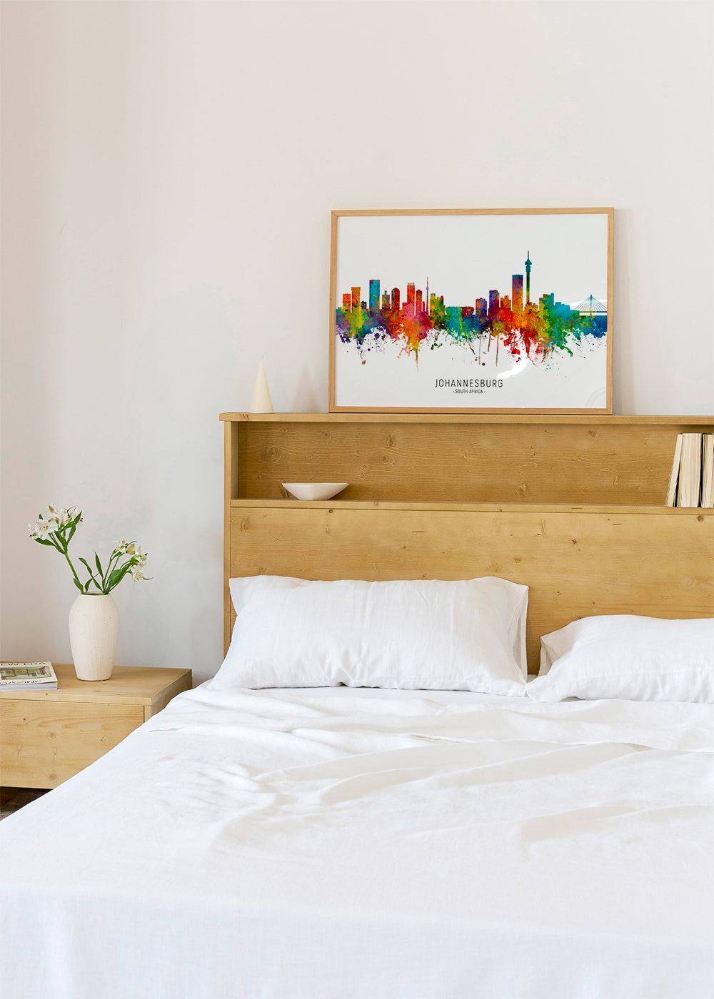 Obraz města Johannesburg skyline akvarel