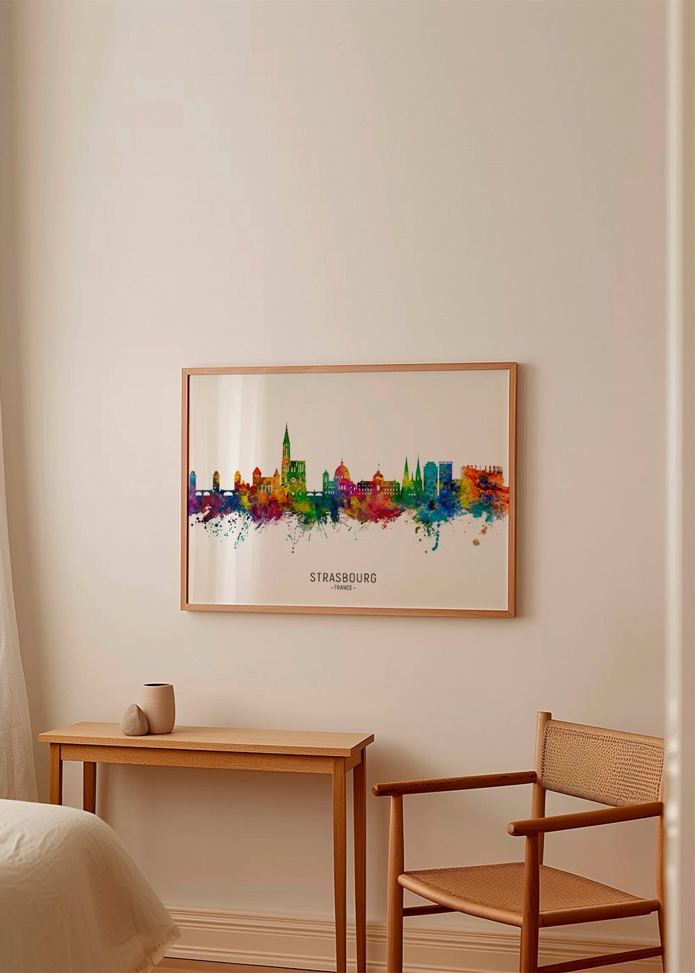 Obraz města Strasbourg barevná skyline