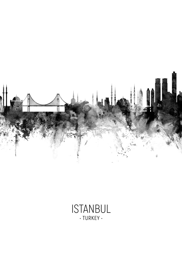 Tableau de voyage: Istanbul panorama v inkoustu