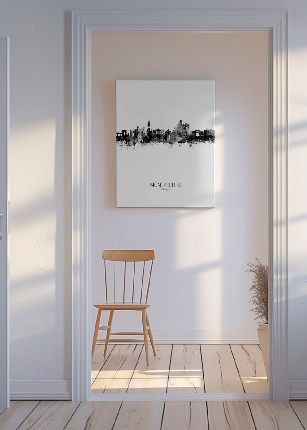 Cestovatelský plakát Montpellier panorama