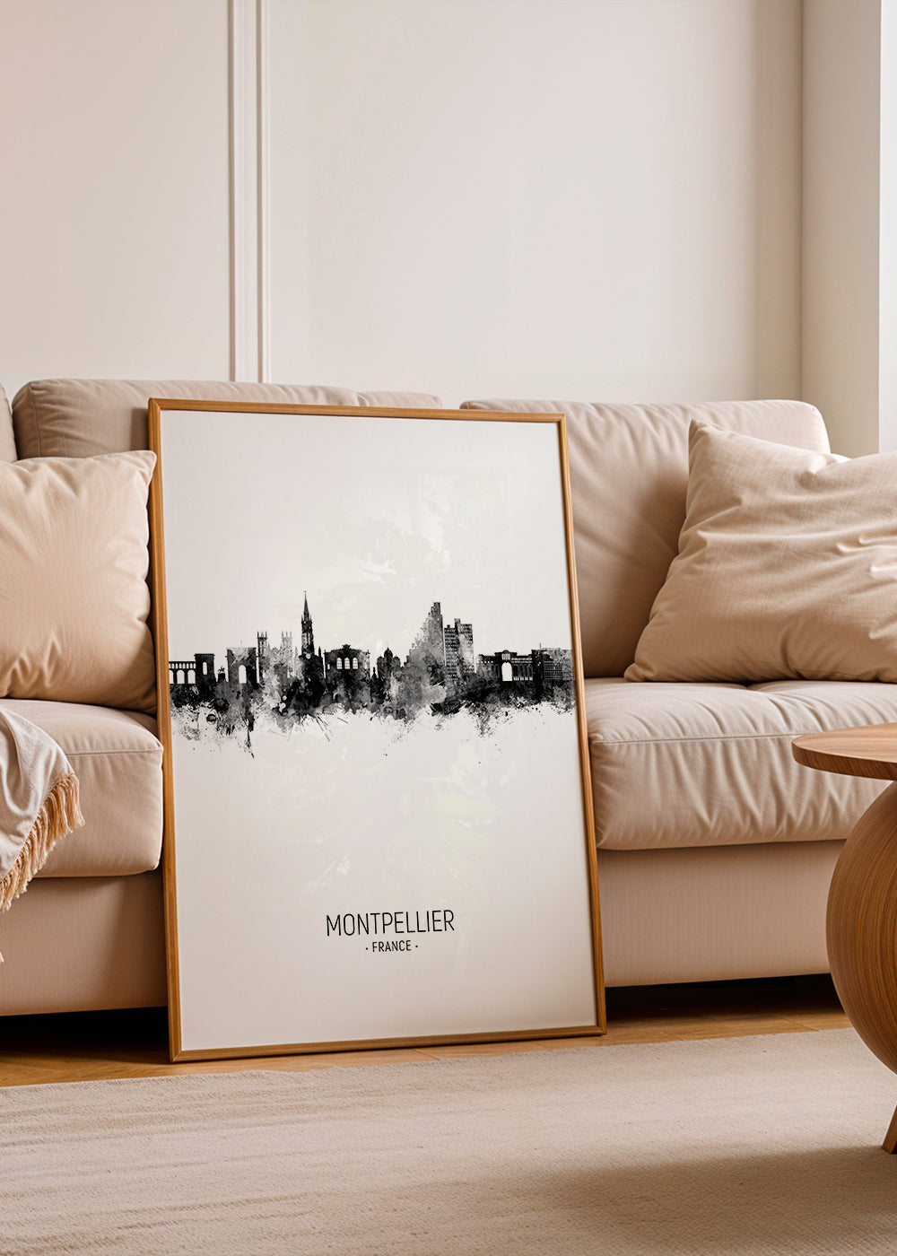 Cestovatelský plakát Montpellier panorama