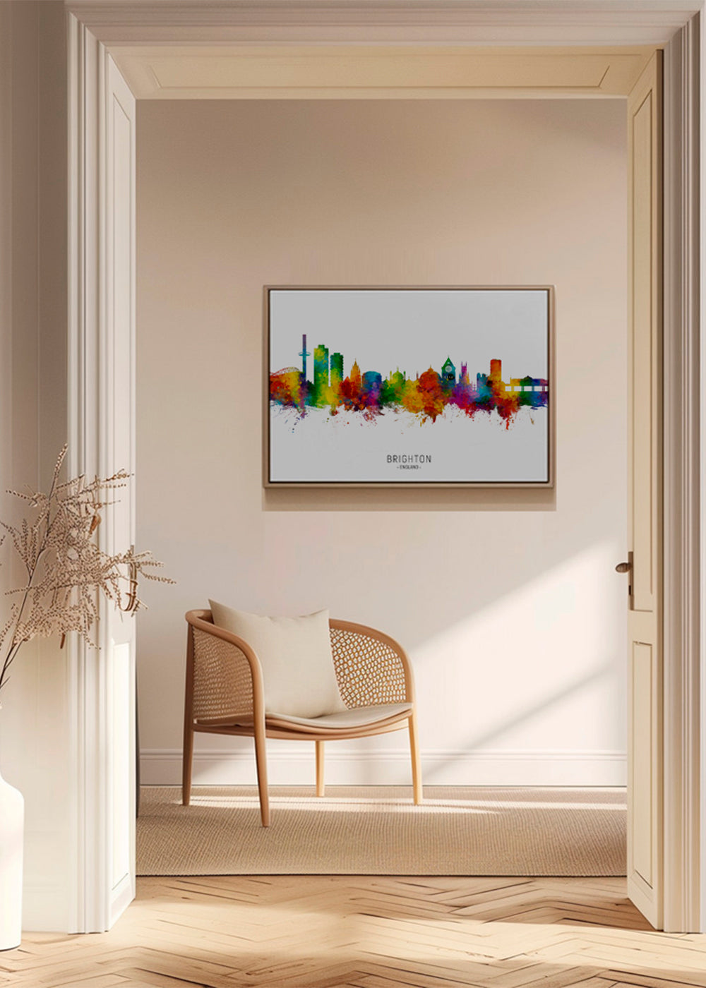 Plakát Brighton skyline akvarel barevný