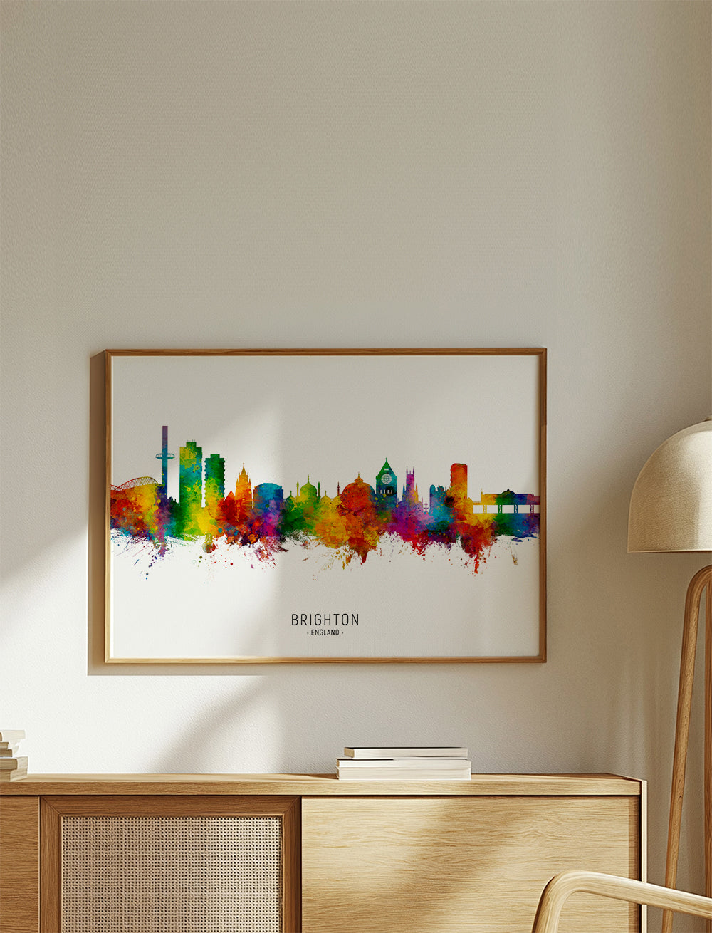 Plakát Brighton skyline akvarel barevný