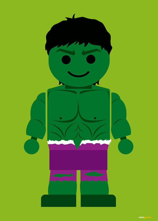 Plakát pro děti Hulk hračka
