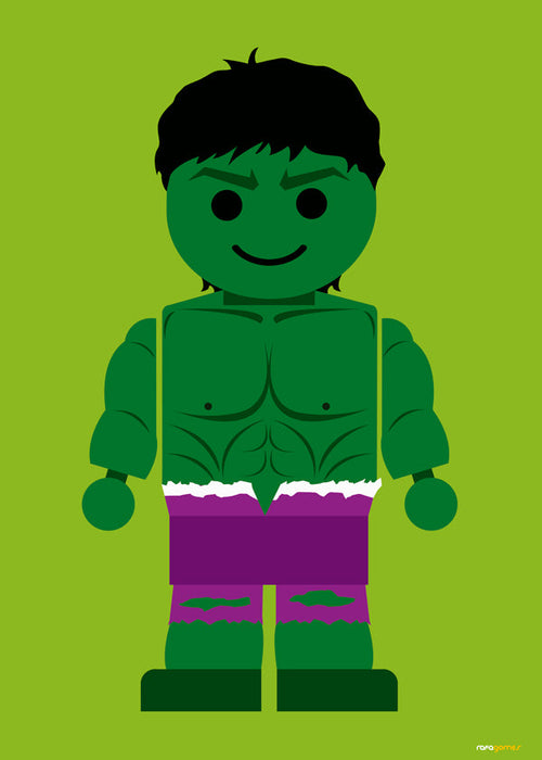 Plakát pro děti Hulk hračka