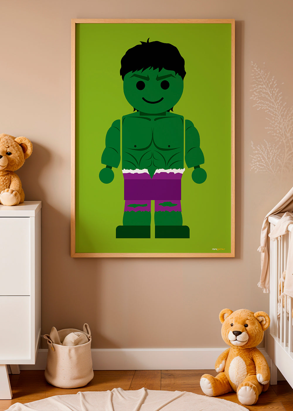 Plakát pro děti Hulk hračka