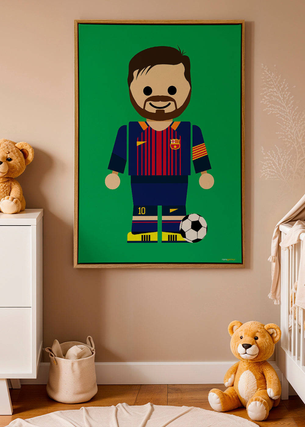 Sportovní obraz hračka fotbalista ilustrace