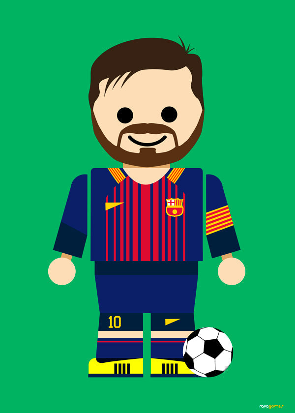 Sportovní obraz hračka fotbalista ilustrace