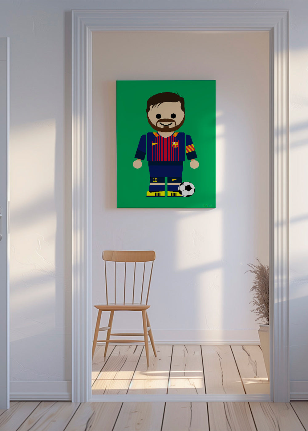 Sportovní obraz hračka fotbalista ilustrace