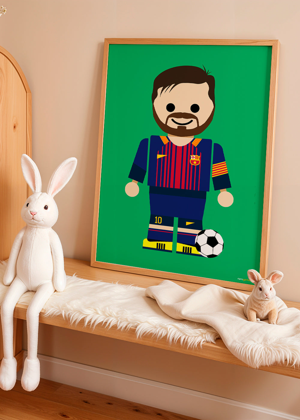 Sportovní obraz hračka fotbalista ilustrace