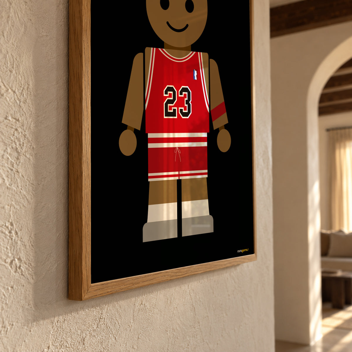 Toy Michael Jordan - Framed poster detail