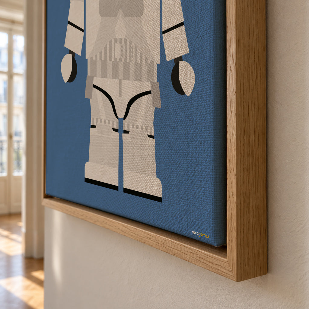 Toy Stormtrooper - Framed canvas detail