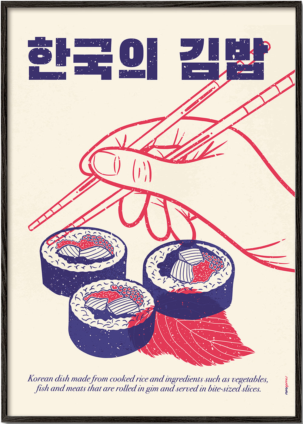 Obraz do kuchyně Ilustrace Kimbap