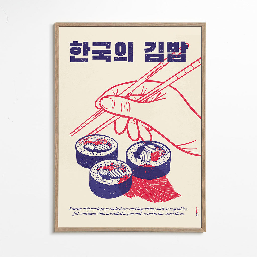 Obraz do kuchyně Ilustrace Kimbap