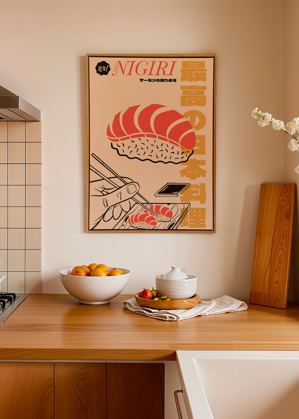 Obraz do kuchyně Nigiri s lososem
