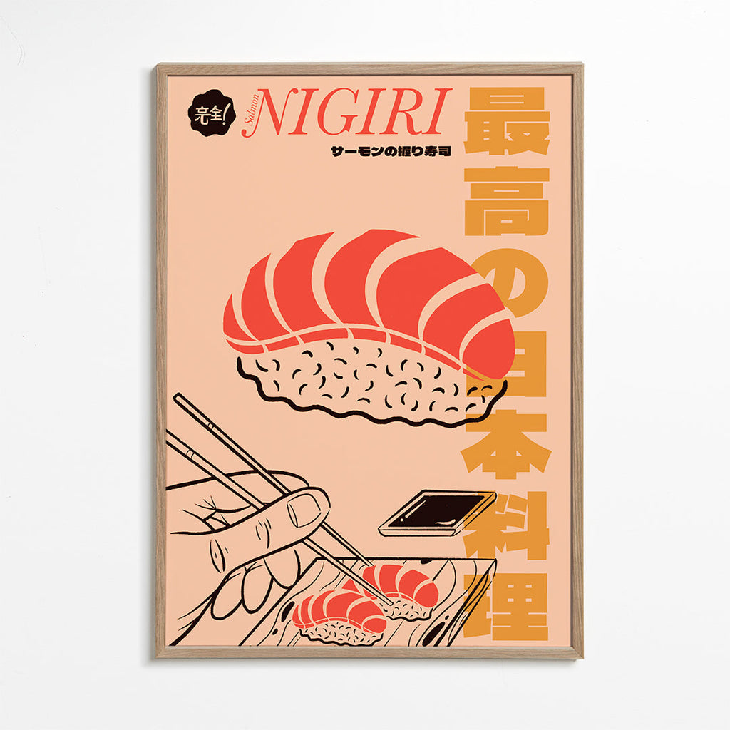 Obraz do kuchyně Nigiri s lososem