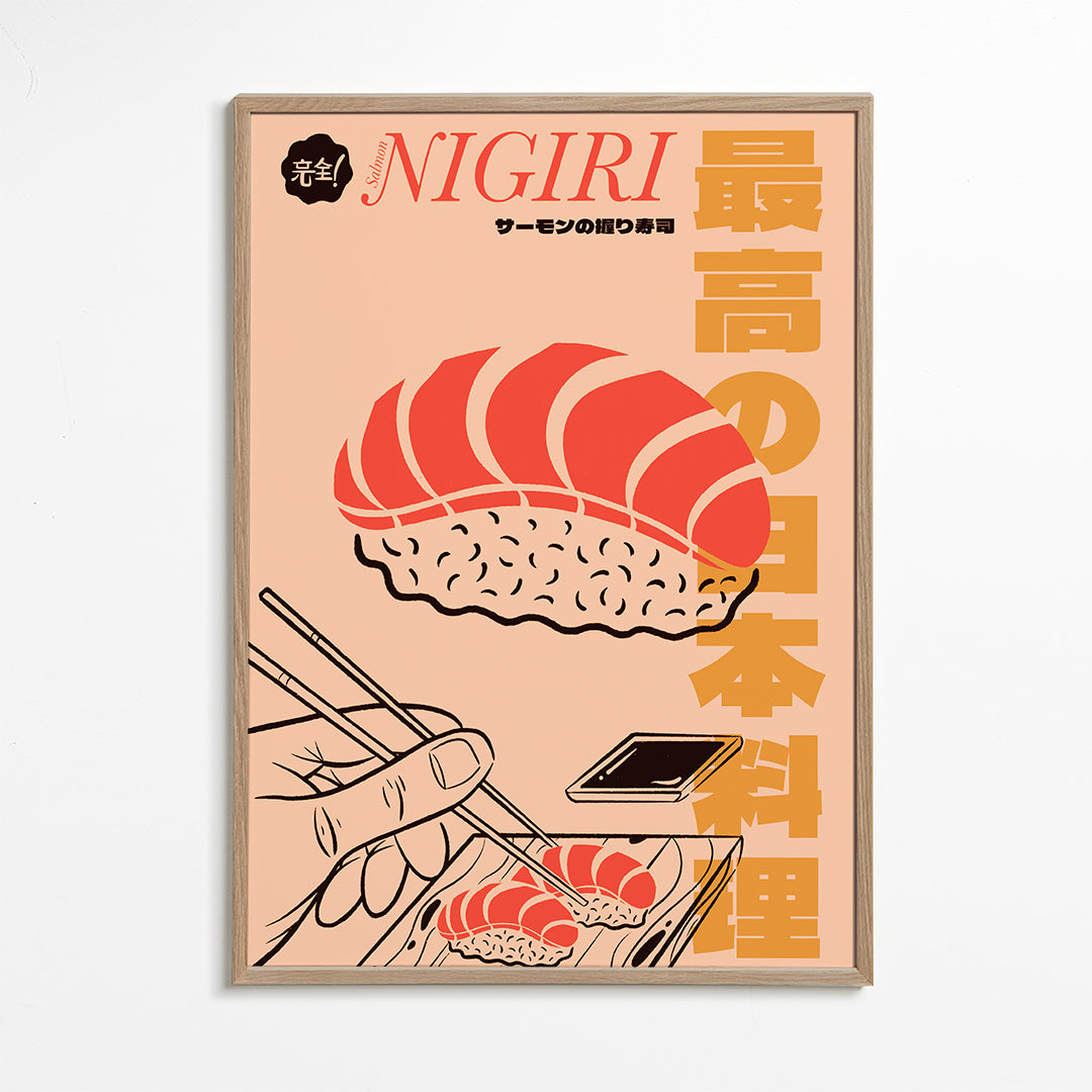 Obraz do kuchyně Nigiri s lososem
