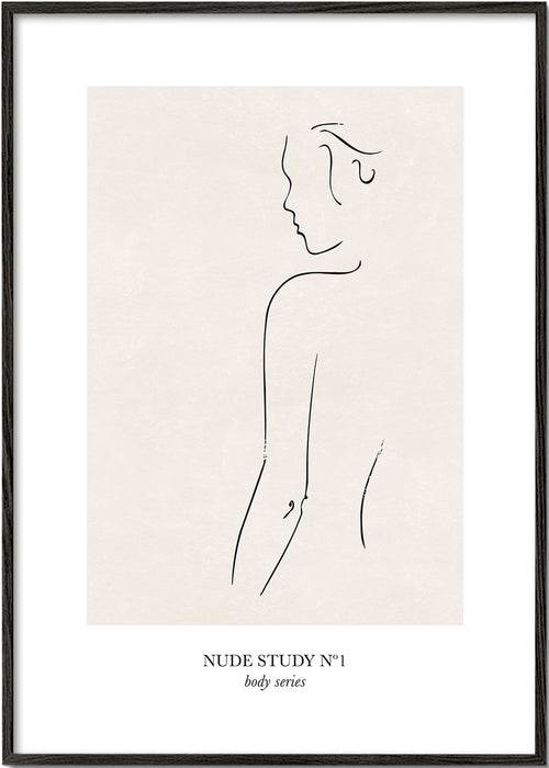 Ilustrace: Studie nahoty v liniích
