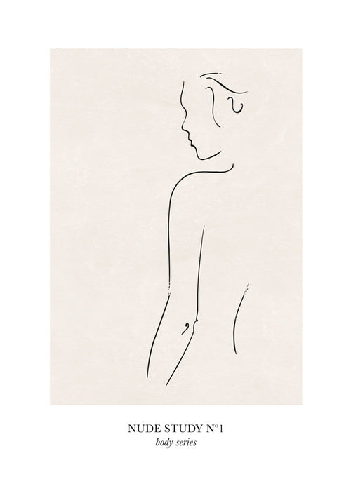 Ilustrace: Studie nahoty v liniích