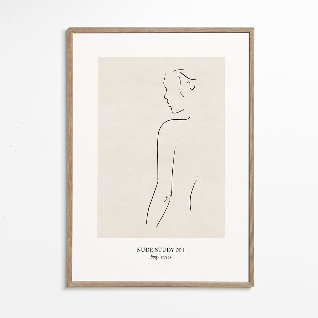 Ilustrace: Studie nahoty v liniích