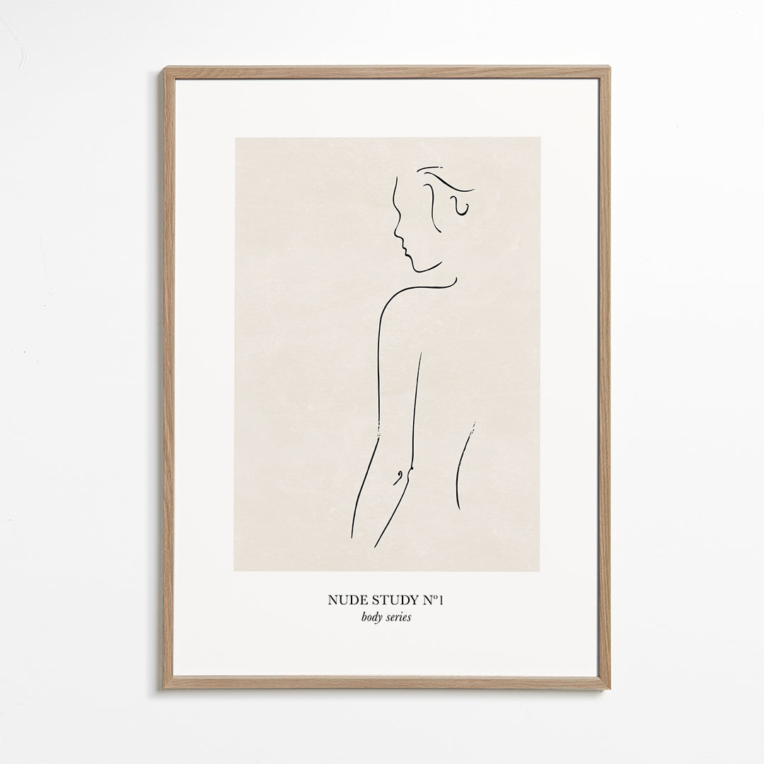 Ilustrace: Studie nahoty v liniích
