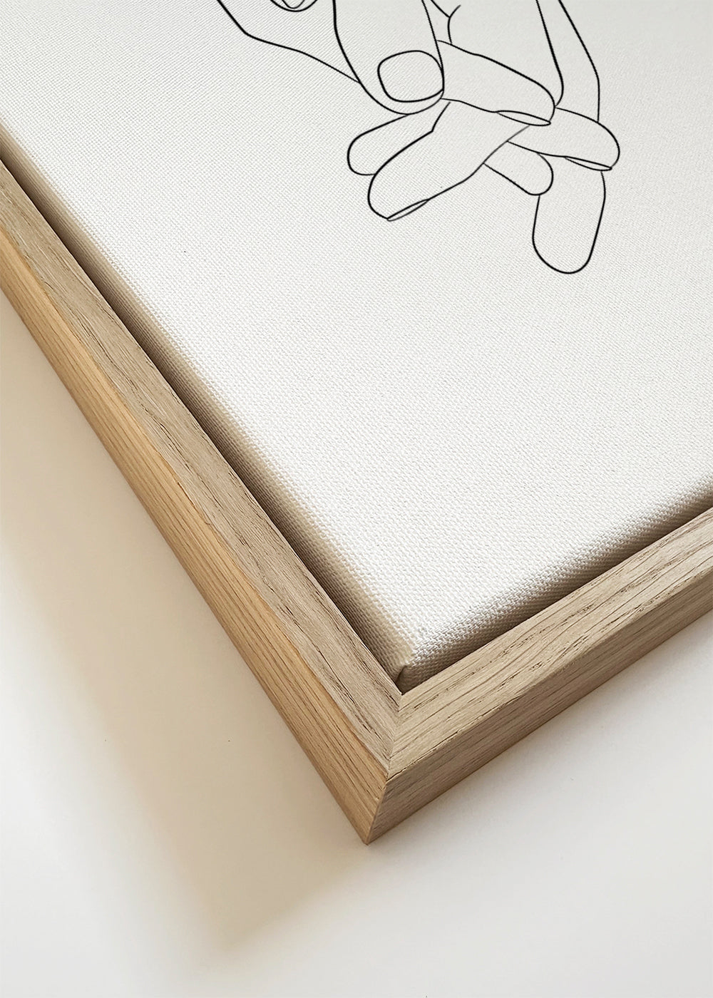Ilustrace propletené ruce minimal