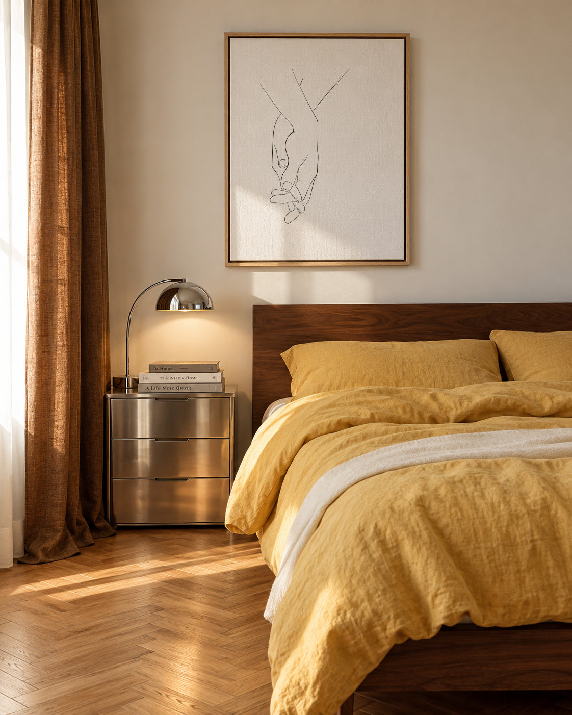 Hands - Walk with me - Framed canvas in an interior