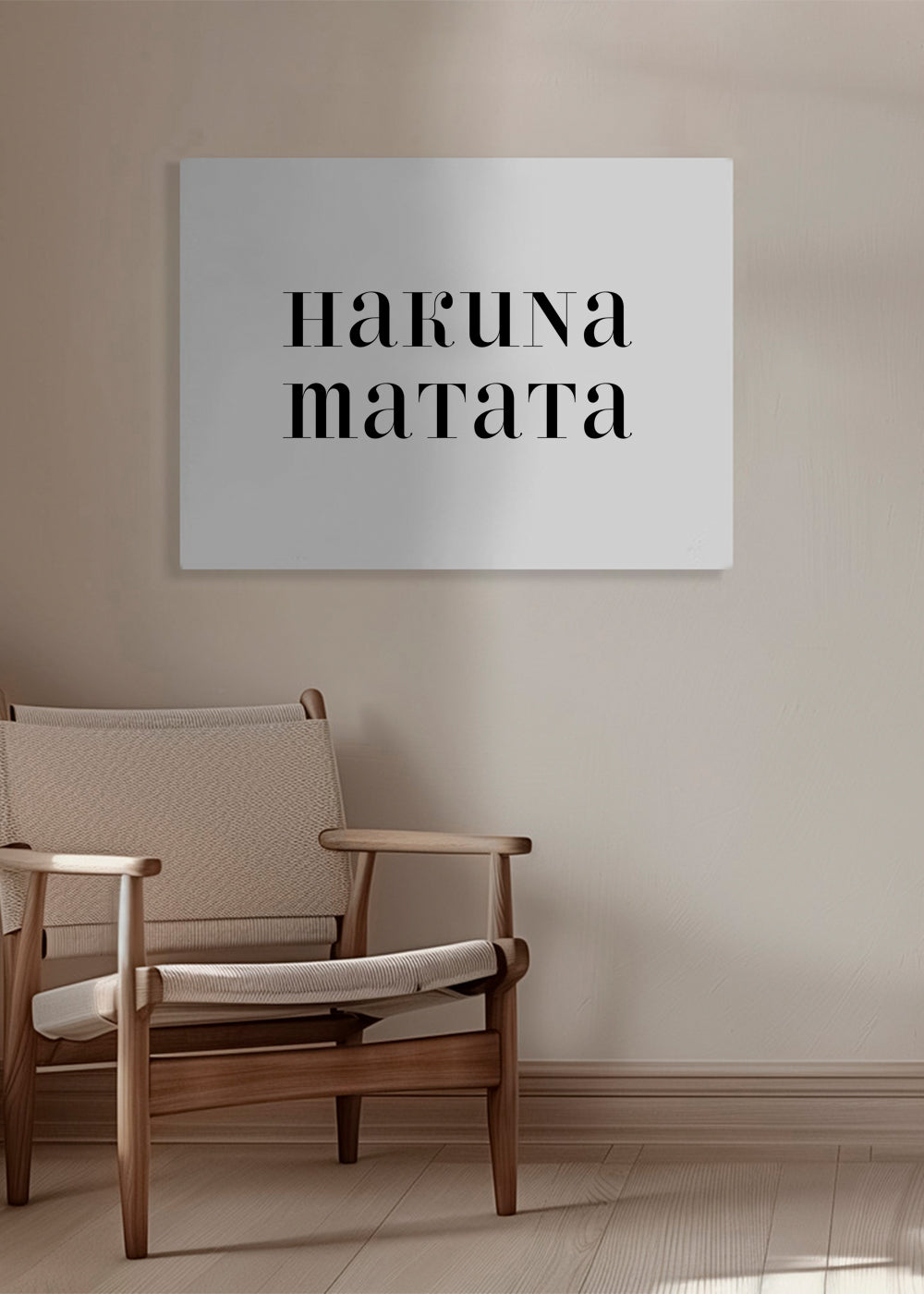 Minimalistický obraz Hakuna Matata