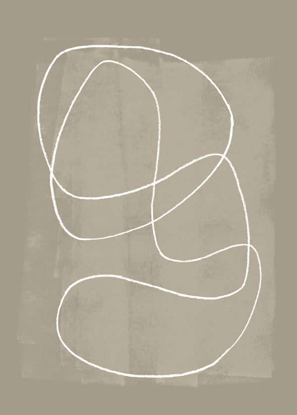 Minimalistický obraz s bílou linií