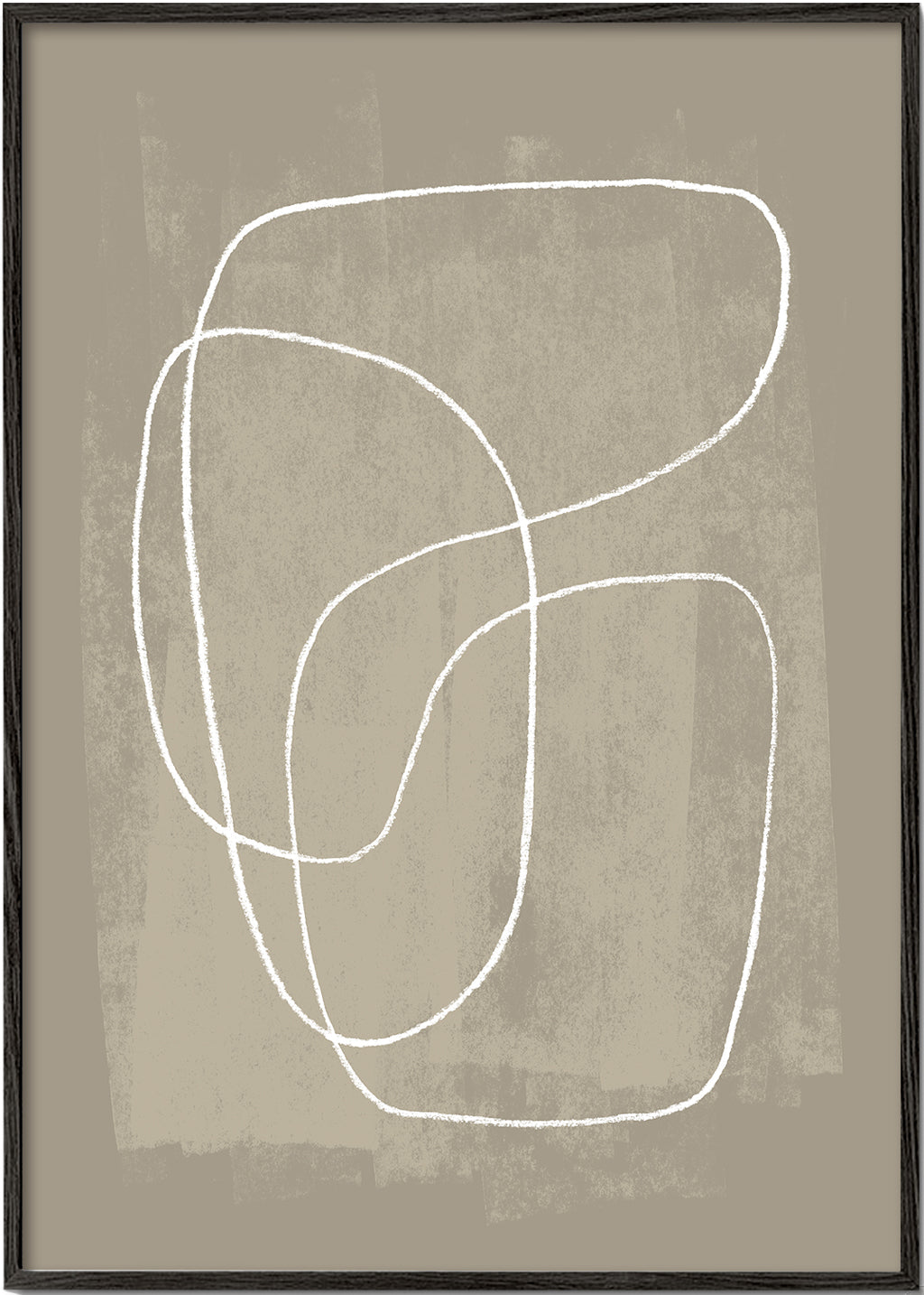 Minimalistický design organické čáry béžová