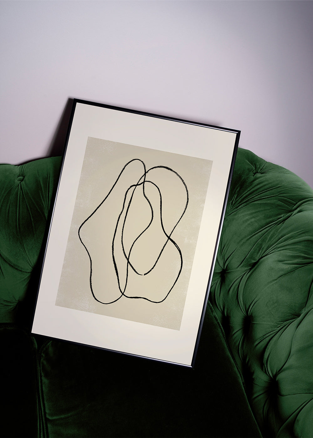 Minimalistický obraz s organickými liniemi
