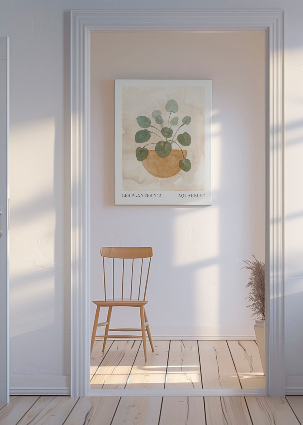 Botanický plakát akvarel listy