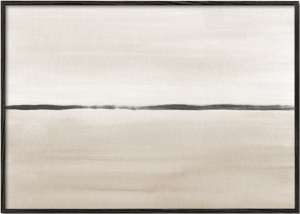 Minimalistický horizont v béžových tónech