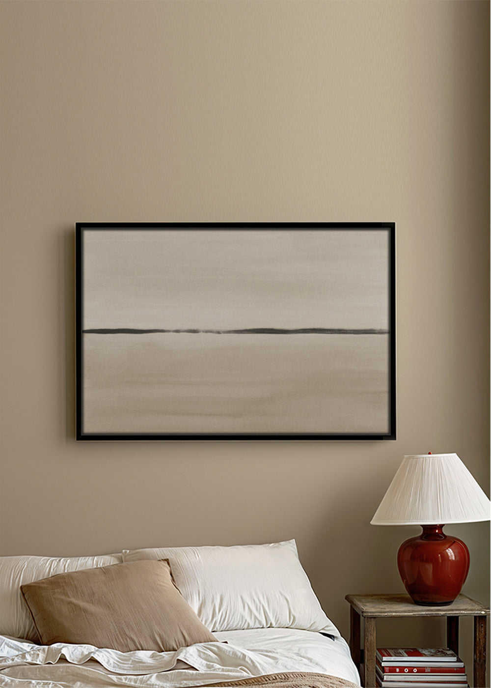 Minimalistický horizont v béžových tónech