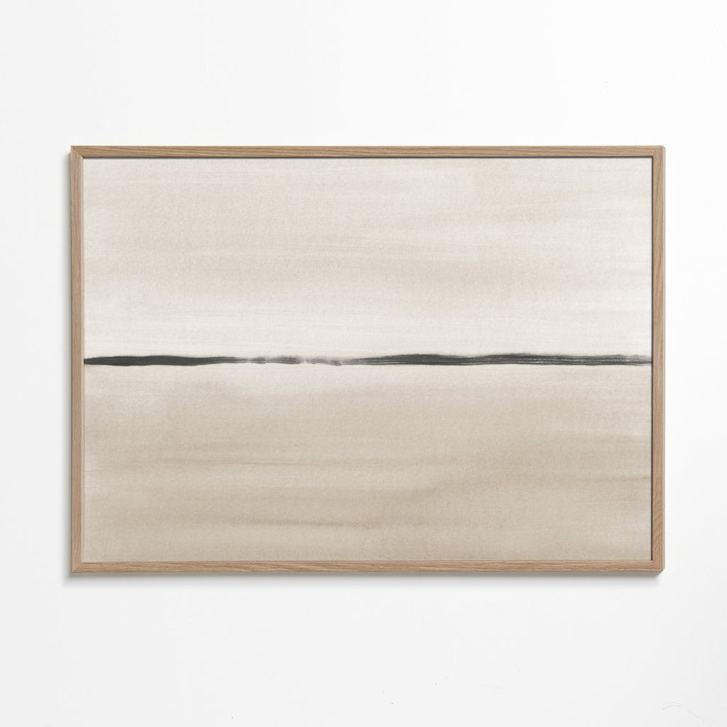 Minimalistický horizont v béžových tónech