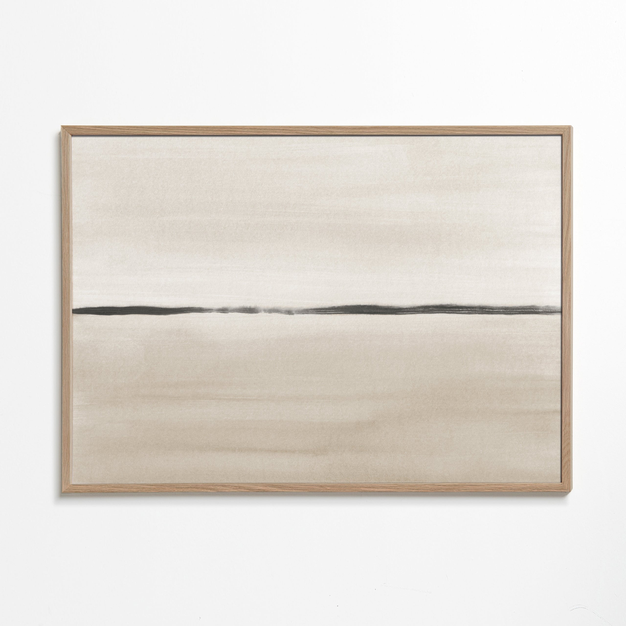 Minimalistický horizont v béžových tónech