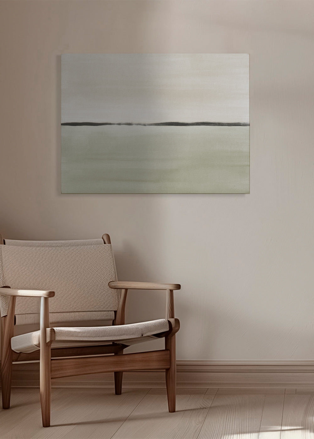 Krajinářské umění: minimalistický olivový horizont