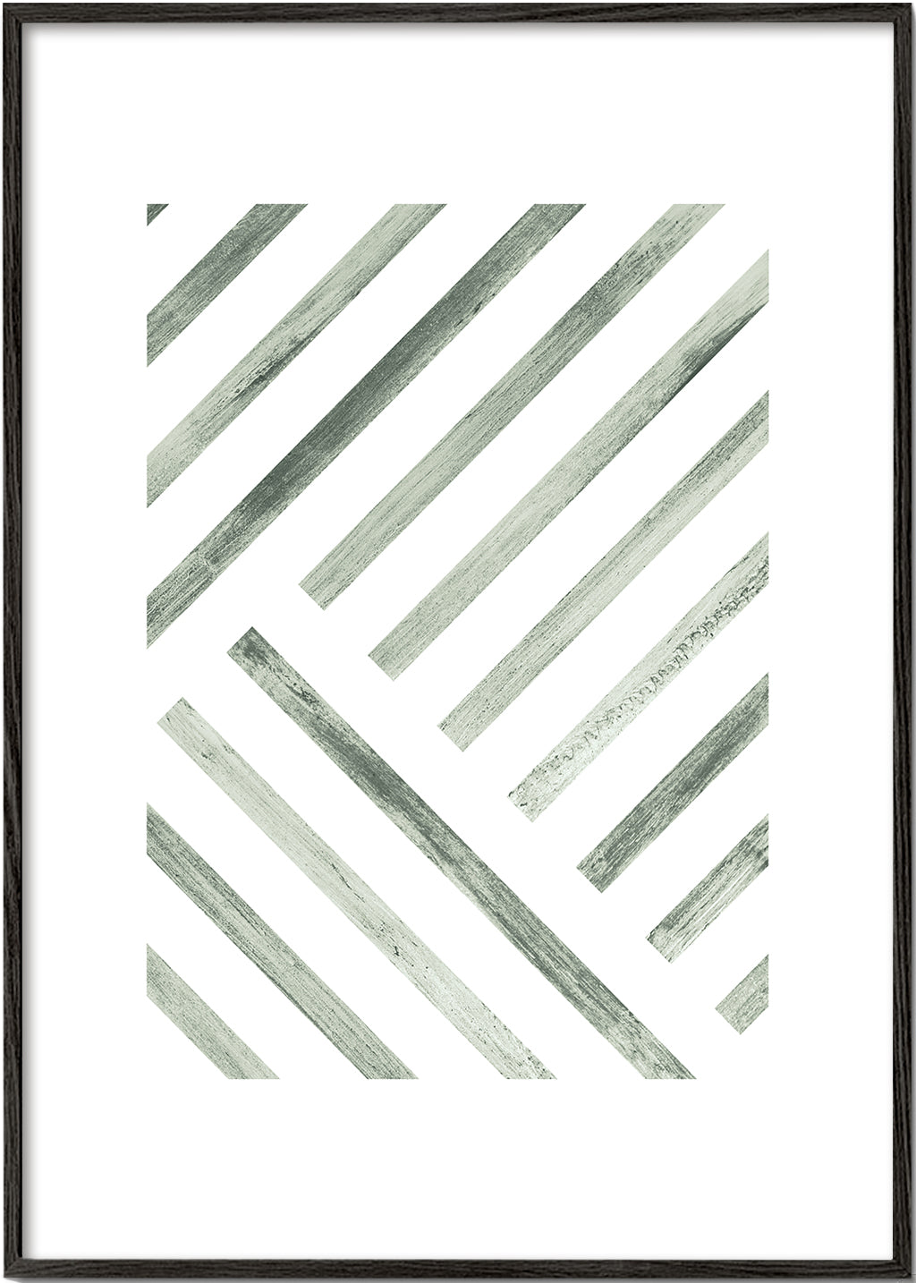 Geometrický obraz diagonální zelené pruhy