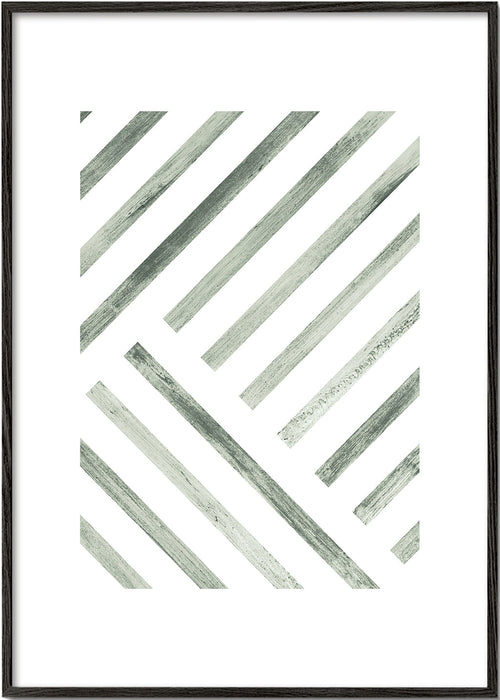 Geometrický obraz diagonální zelené pruhy