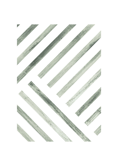 Geometrický obraz diagonální zelené pruhy