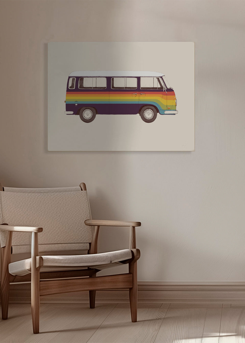 Ilustrace dodávka duha