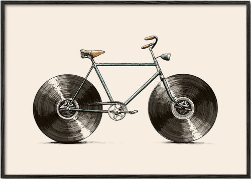 Ilustrace kola s vinylovými koly