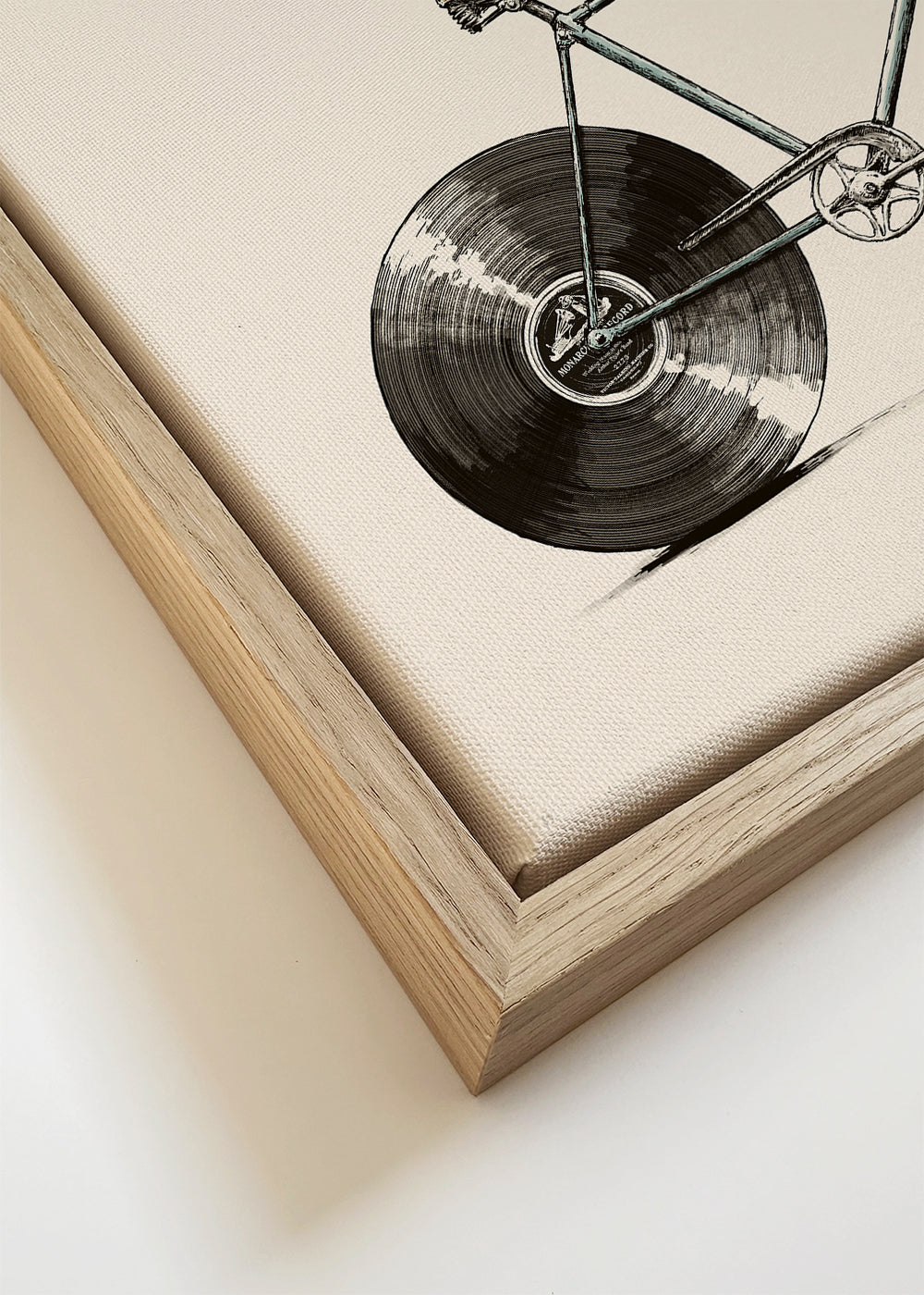 Ilustrace kola s vinylovými koly
