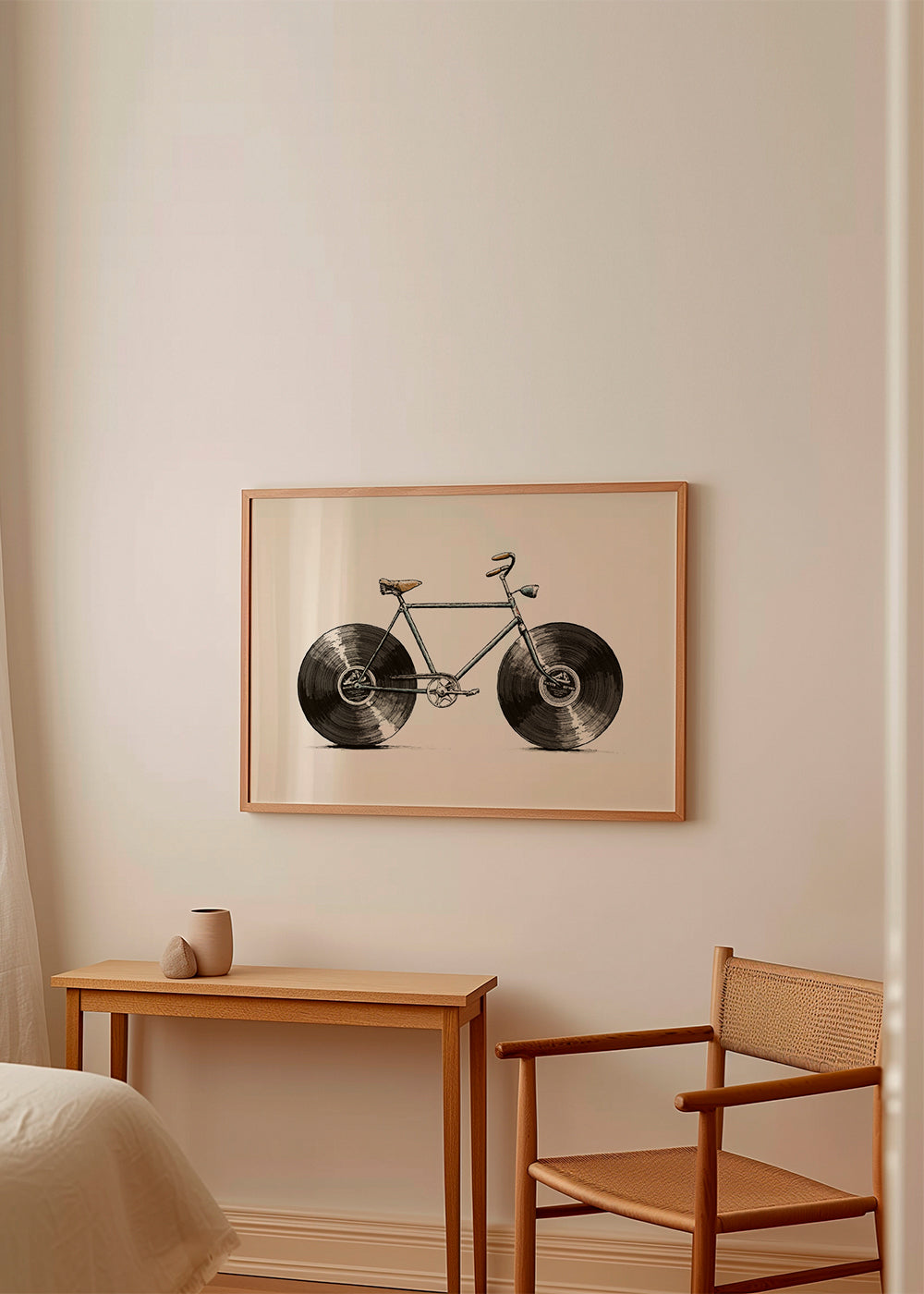 Ilustrace kola s vinylovými koly