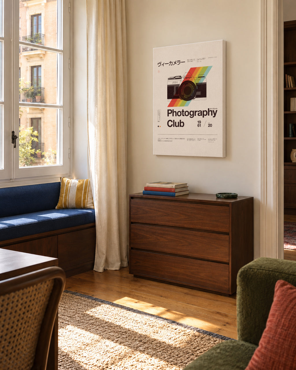 Photography Club - Unframed canvas in an interior